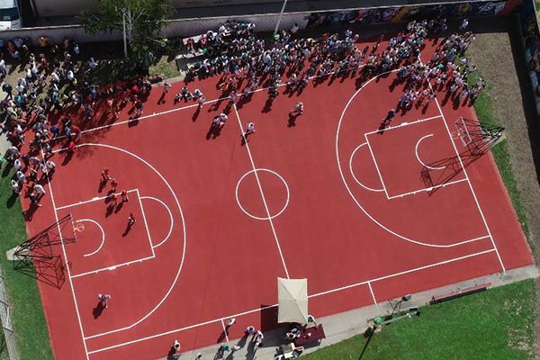 Отварање реновираног кошаркашког терена код Зграде за мале спортове